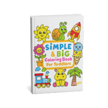 Simple & Big Coloring Book for Toddler